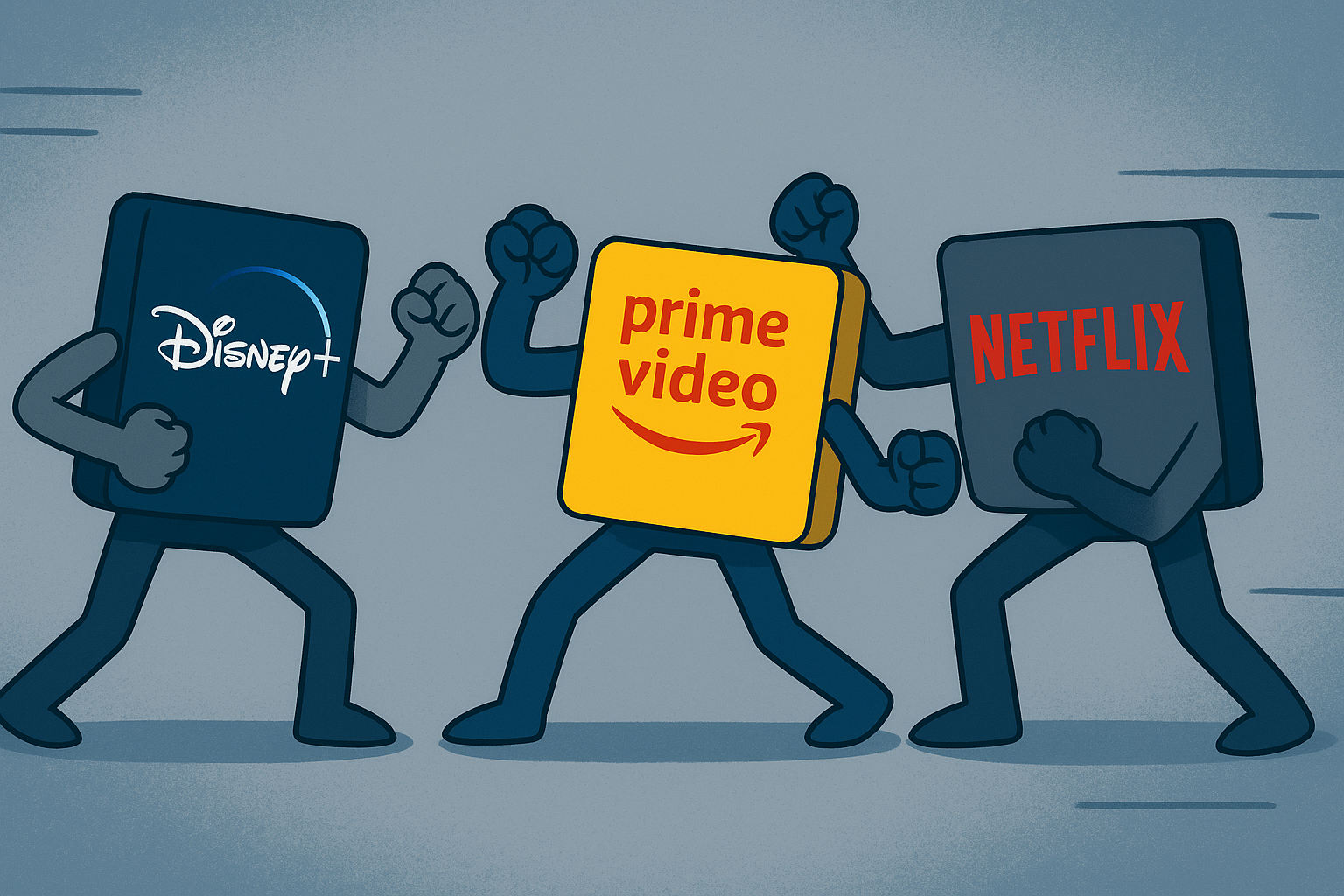 Disney+, Amazon Prime Video y Netflix